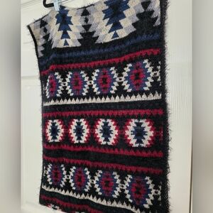 BP Scarf Wrap Soft Cozy Aztec Infinity Lines Stripes Trees Outdoor Warm 35" Wide